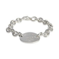 Sterling Silver  Heart Tag Bracelet