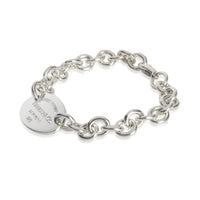 Sterling Silver  Heart Tag Bracelet