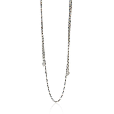 Sterling Silver  1.5mm Box Slider Chain Necklace