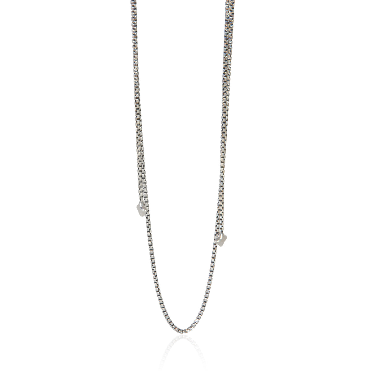 Sterling Silver  1.5mm Box Slider Chain Necklace