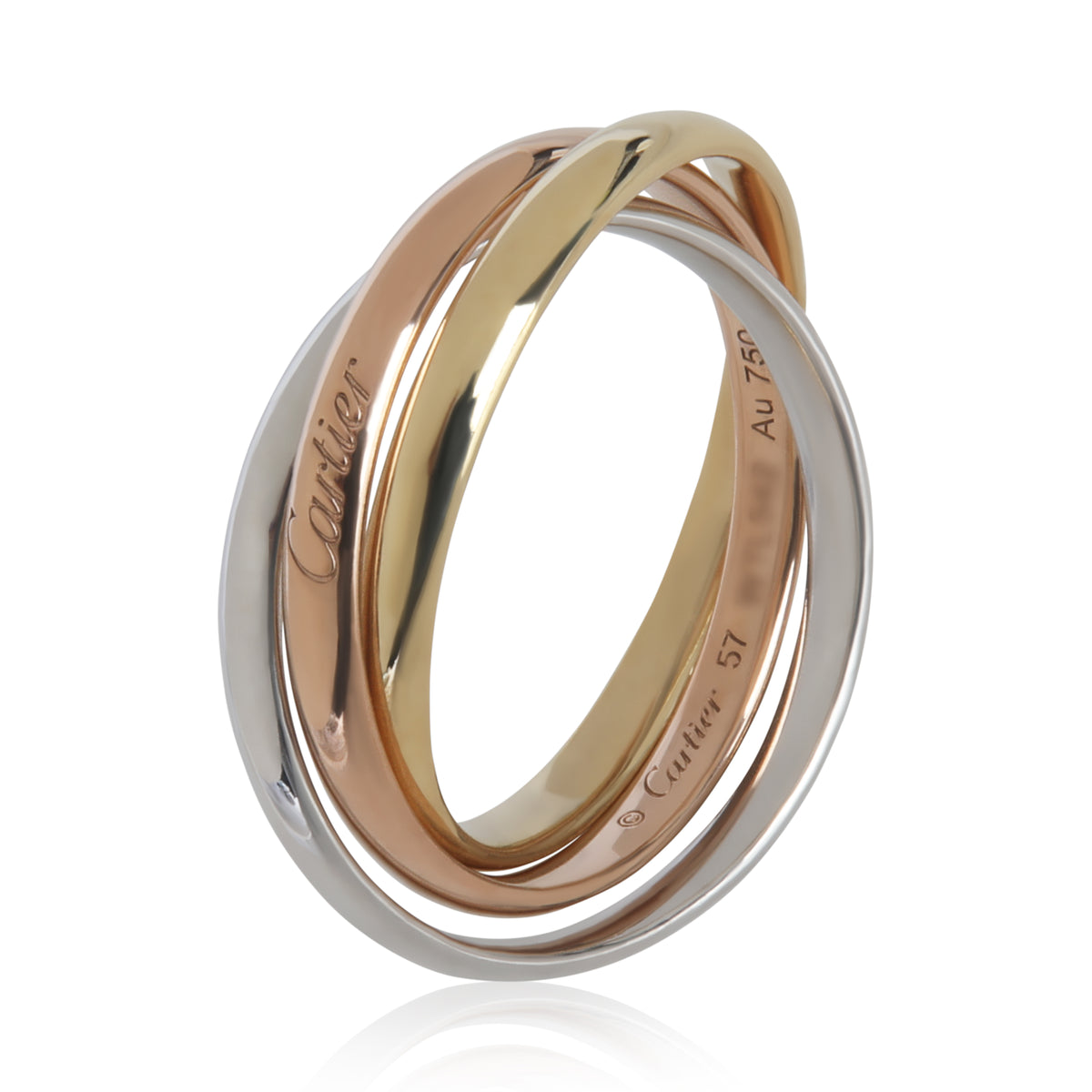 3-Tone Gold  Small Model Trinity Ring