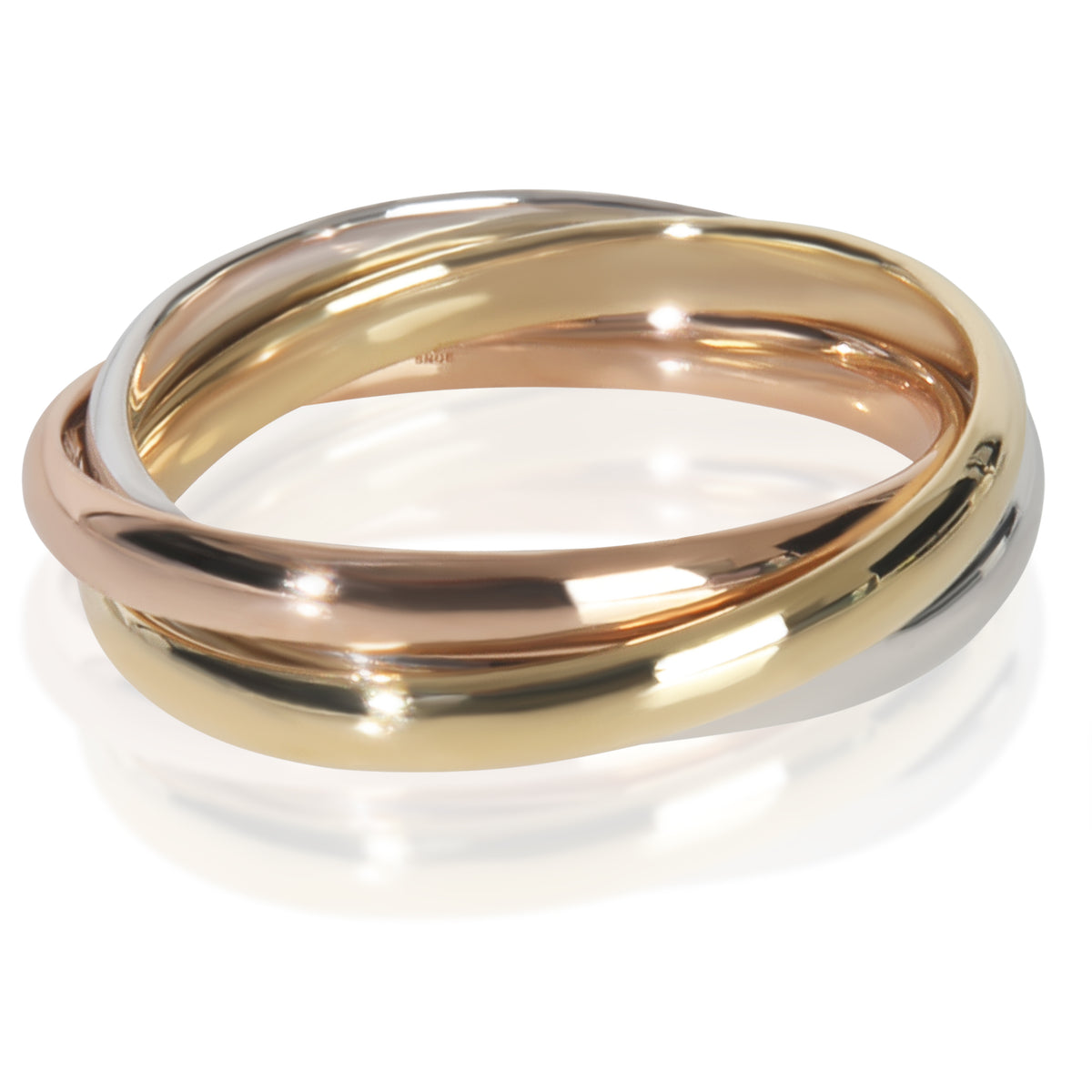 3-Tone Gold  Small Model Trinity Ring