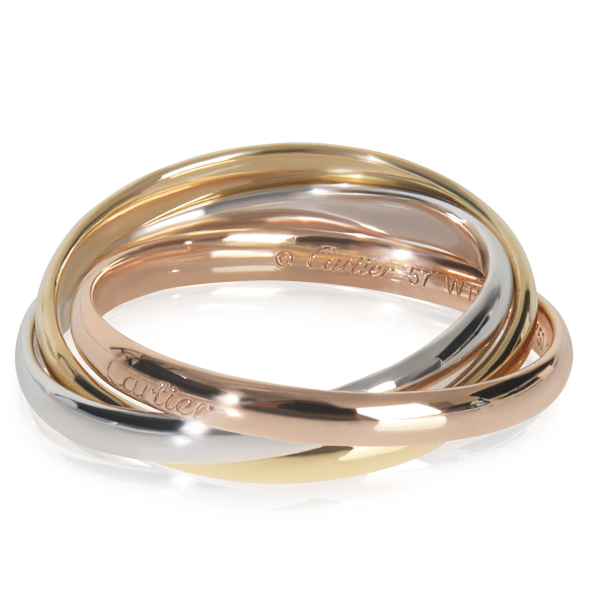 3-Tone Gold  Small Model Trinity Ring