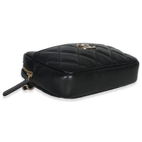 Chanel Black Quilted Lambskin Front Pocket Belt Bag Handbag ad1