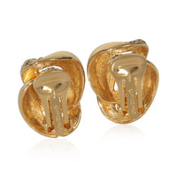 Gold-Plated  Strass Chain Link Earrings