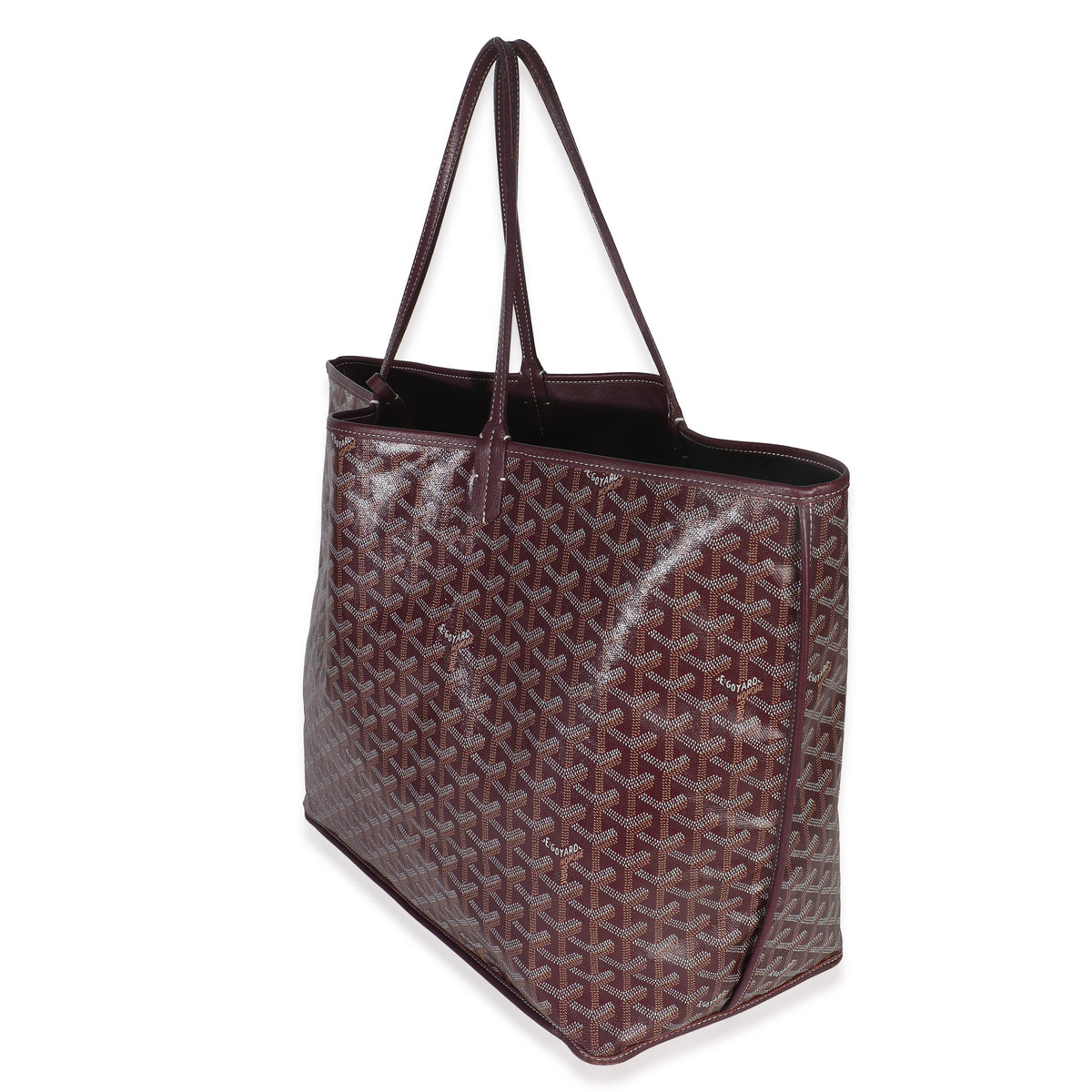 Goyard Burgundy ine Canvas Anjou GM Handbag sv