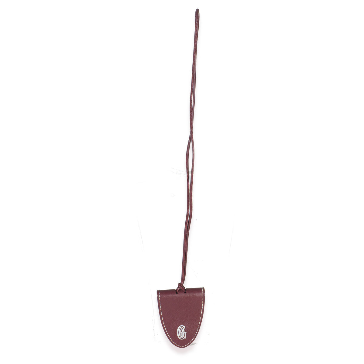 Burgundy Calfskin Bag Clip