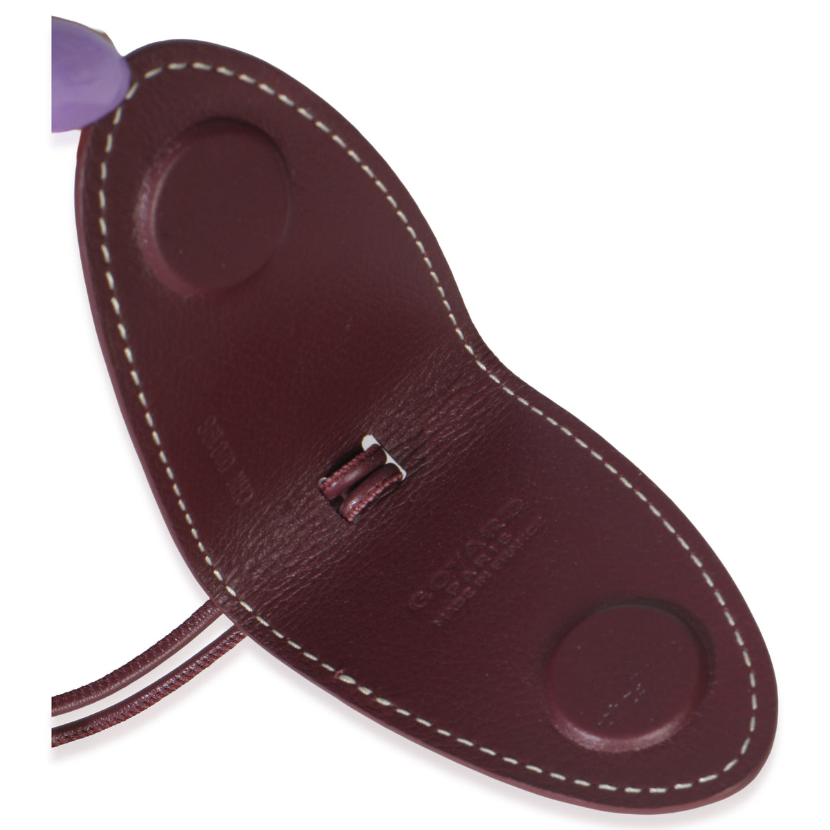 Burgundy Calfskin Bag Clip