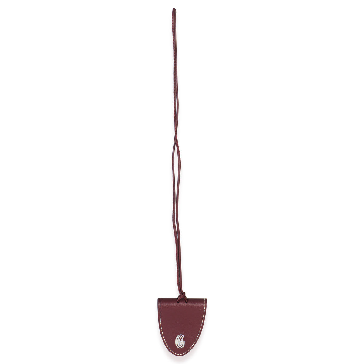 Burgundy Calfskin Bag Clip