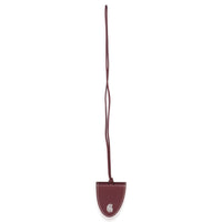 Burgundy Calfskin Bag Clip