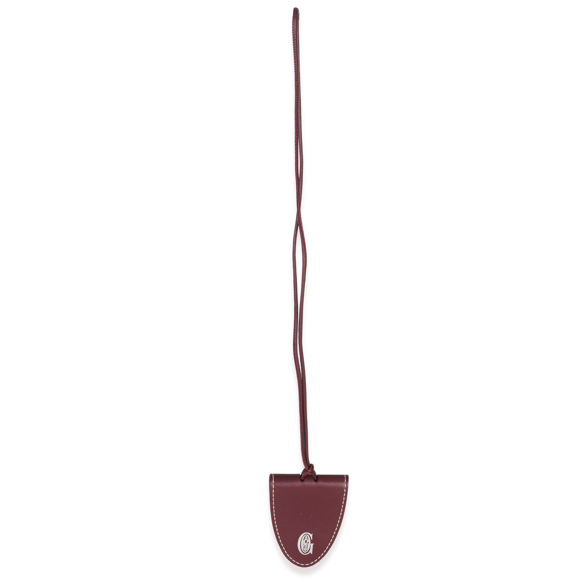 Burgundy Calfskin Bag Clip