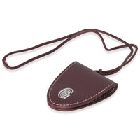 Burgundy Calfskin Bag Clip