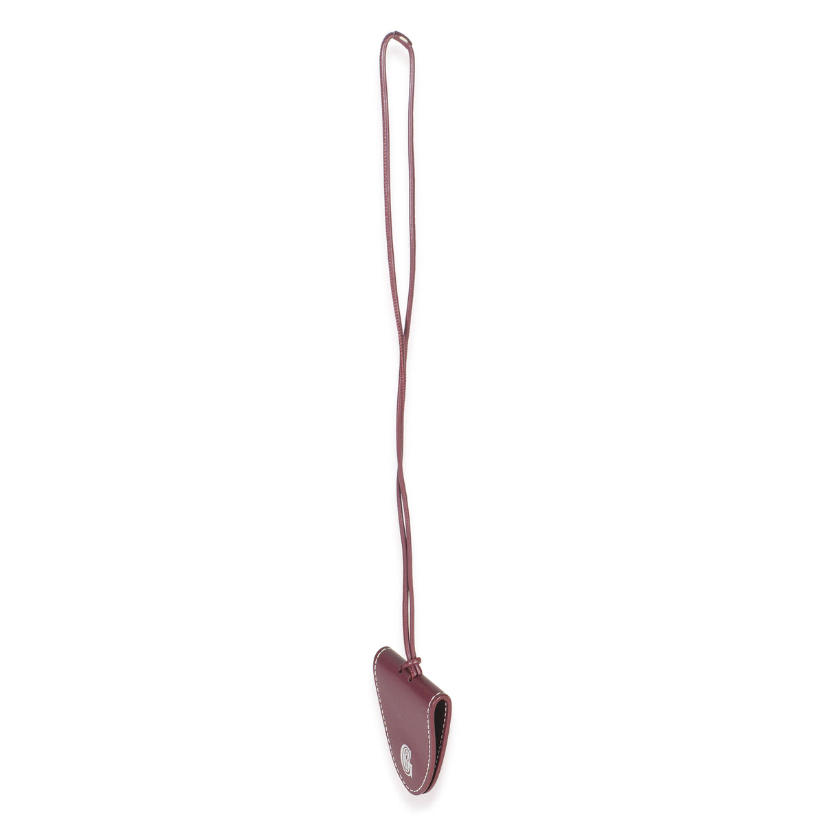 Burgundy Calfskin Bag Clip