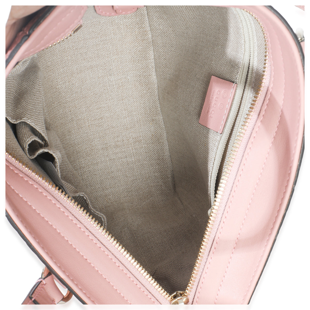 Soft Pink Microguccissima Small Bree Tote