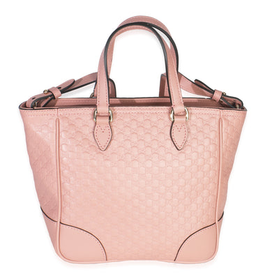 Soft Pink Microguccissima Small Bree Tote