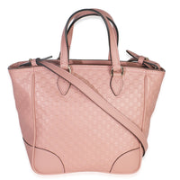 Soft Pink Microguccissima Small Bree Tote