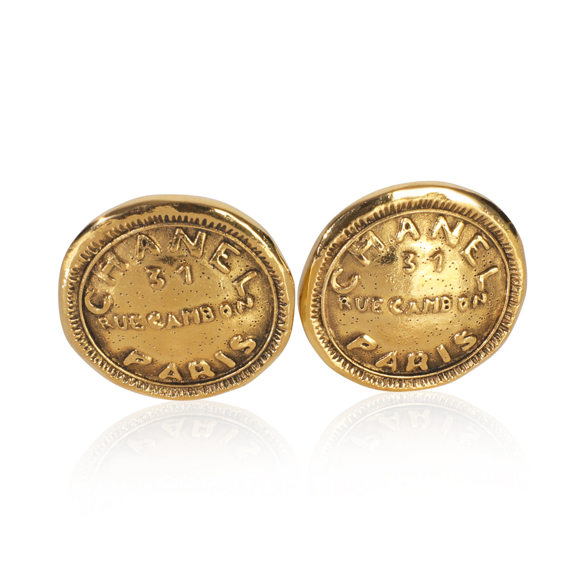 Gold-Plated  Vintage Rue Cambon Earrings