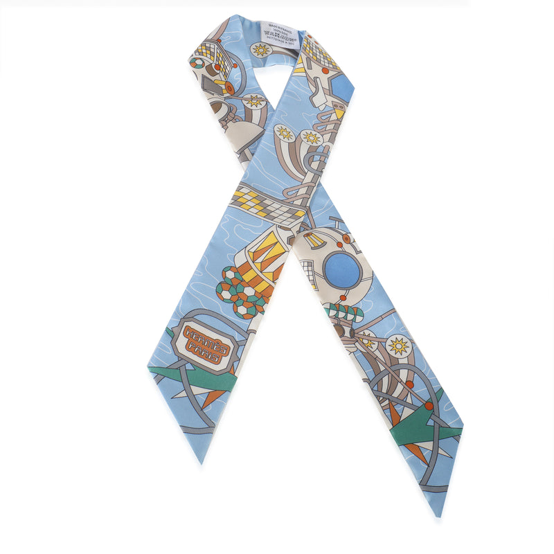 Beige Bleu Ciel Jaune Vif Silk Odyssey Twilly