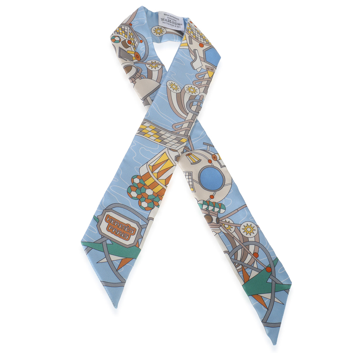 Beige Bleu Ciel Jaune Vif Silk Odyssey Twilly