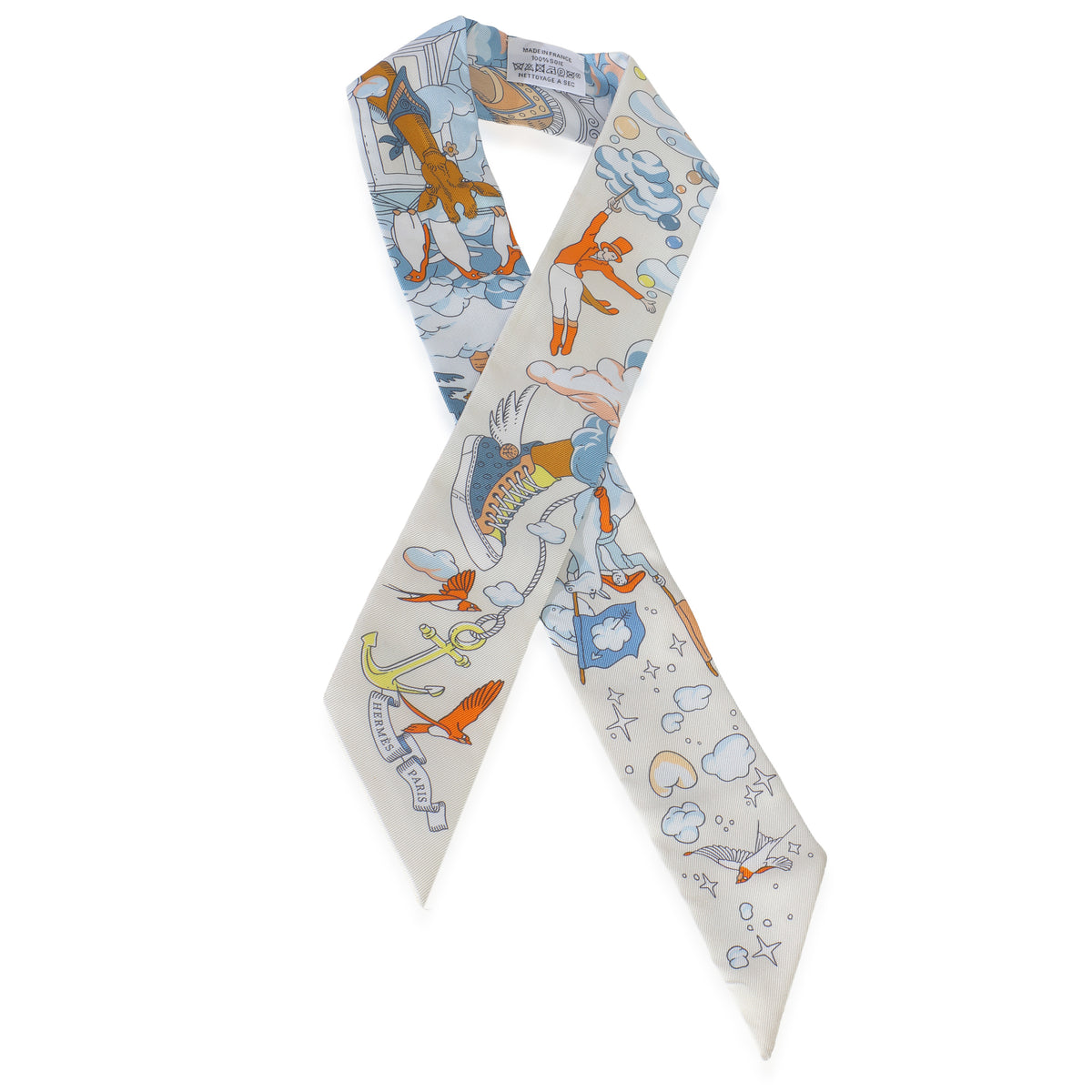 Creme Bleu Ciel Orange Silk Sur Mon Nuage Twilly