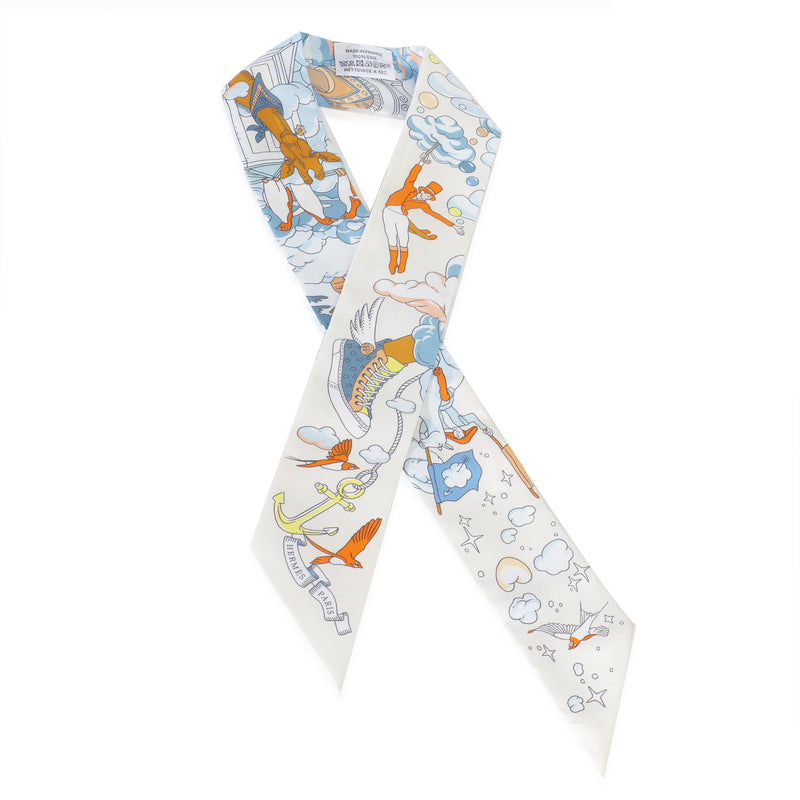 Creme Bleu Ciel Orange Silk Sur Mon Nuage Twilly