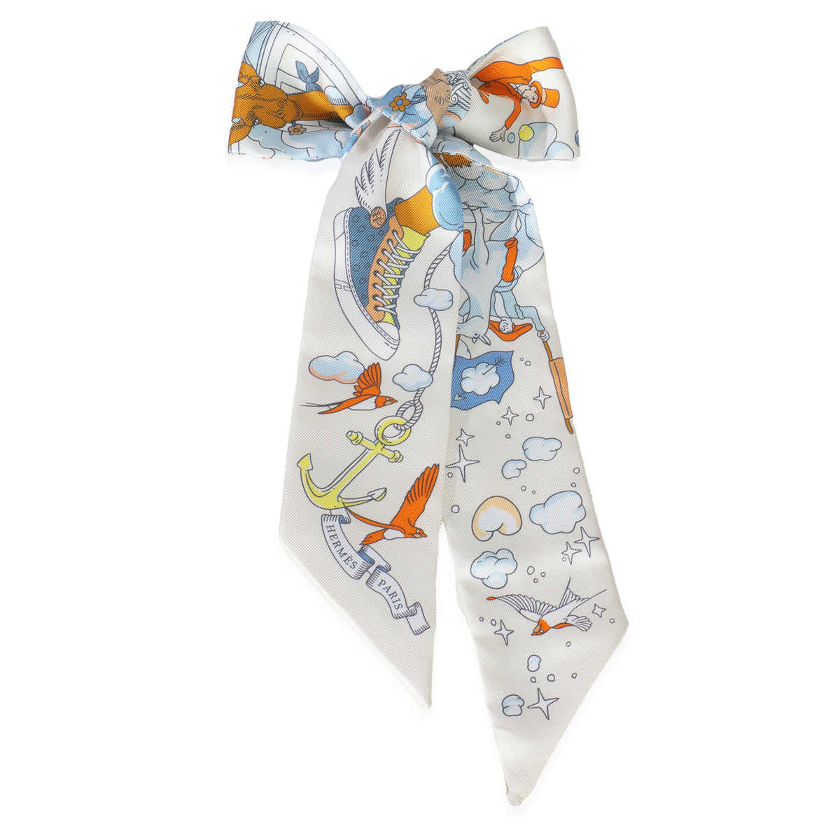 Creme Bleu Ciel Orange Silk Sur Mon Nuage Twilly