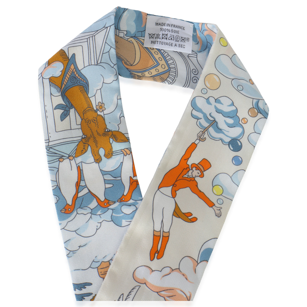 Creme Bleu Ciel Orange Silk Sur Mon Nuage Twilly