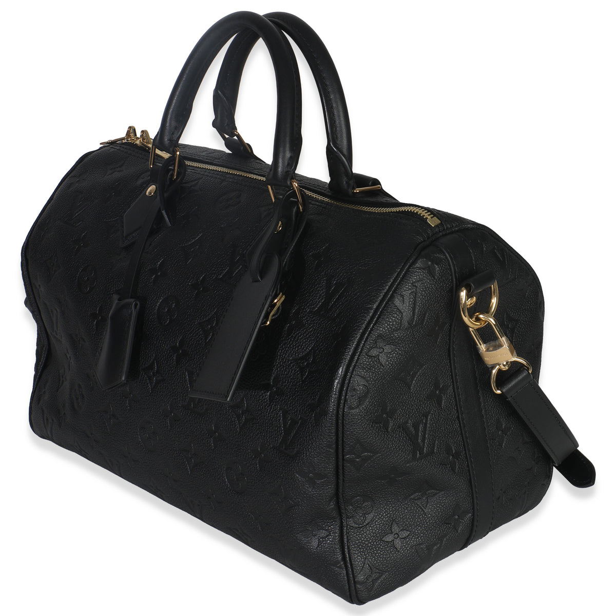Black Monogram Empreinte Speedy Soft 30