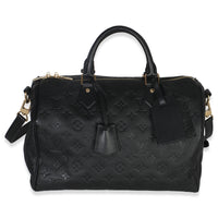 Black Monogram Empreinte Speedy Soft 30