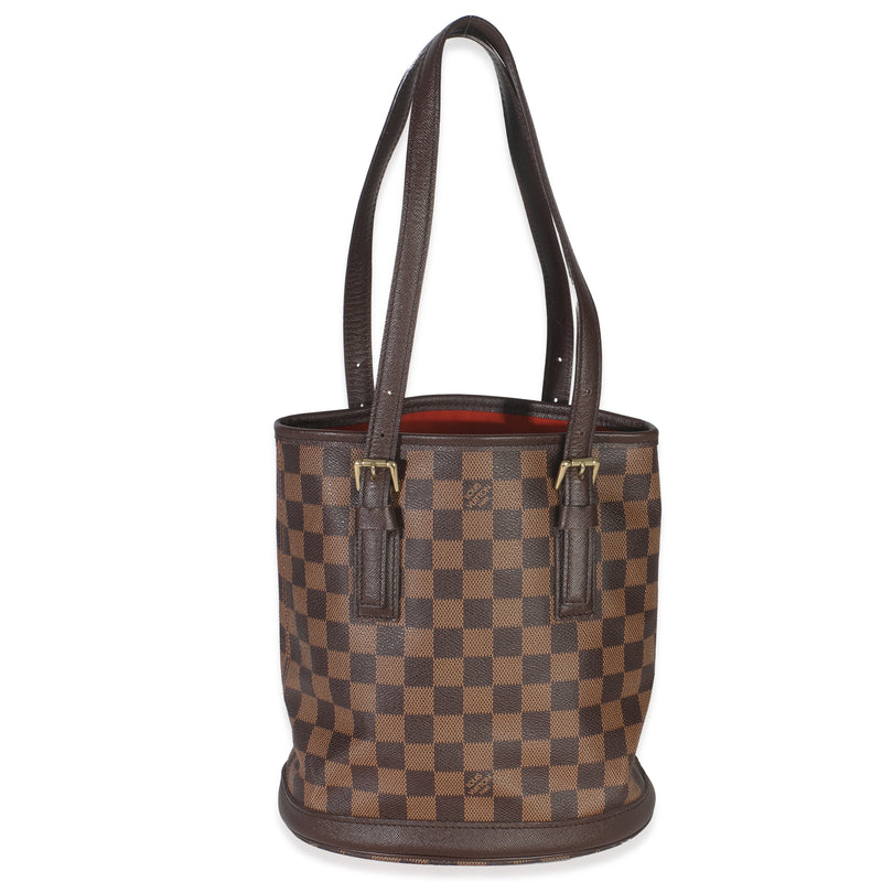 Damier Ebene Canvas Marais Bucket Bag