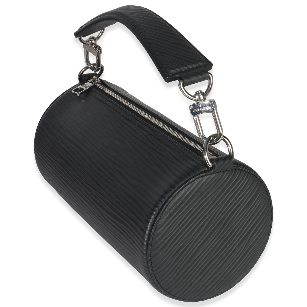 Louis Vuitton Black Epi Soft Polochon PM Handbag sv