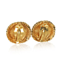 Gold-Plated  Vintage 1984 Faux Pearl Earrings
