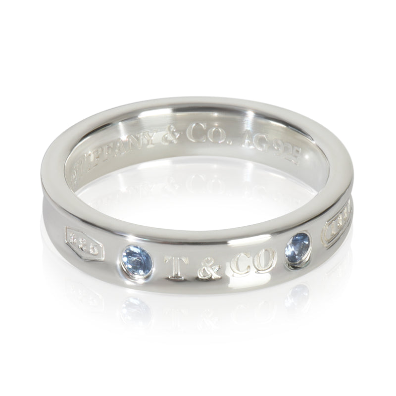 Sterling Silver Sapphire 1837 Narrow Ring