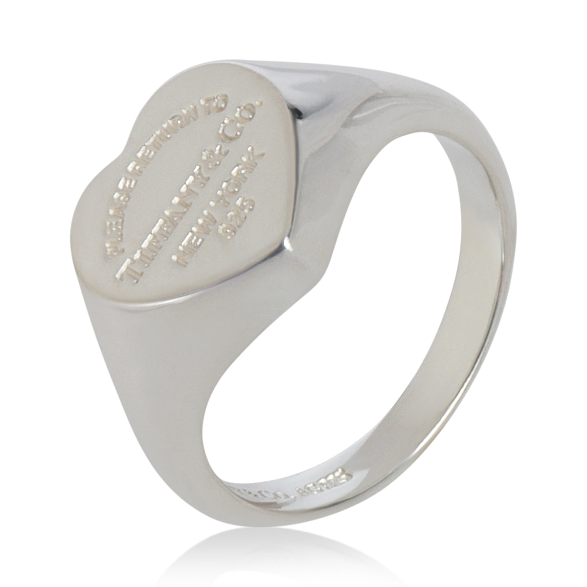 Sterling Silver  Return To Tiffany Heart Signet Ring