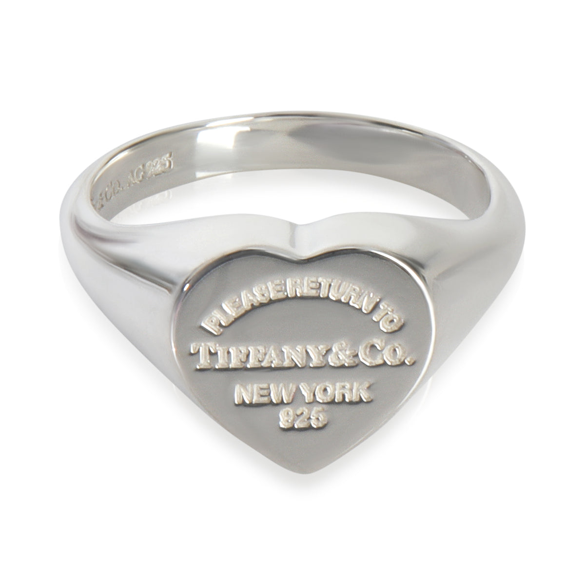 Sterling Silver  Return To Tiffany Heart Signet Ring