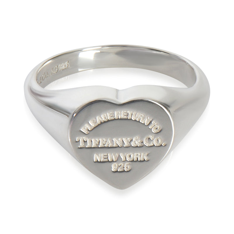Sterling Silver  Return To Tiffany Heart Signet Ring