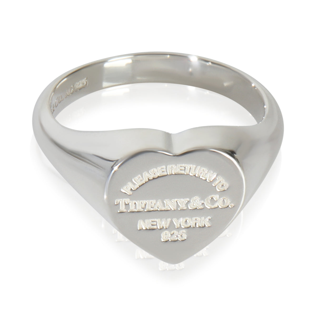 Sterling Silver  Return To Tiffany Heart Signet Ring