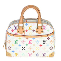 White Monogram Multicolor Canvas Trouville