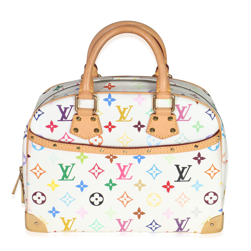 White Monogram Multicolor Canvas Trouville