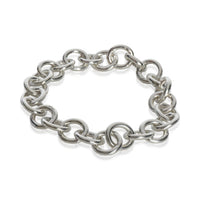 Tiffany & Co. Sterling Silver  Round Link Clasping End Bracelet sv