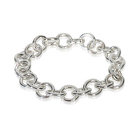 Tiffany & Co. Sterling Silver  Round Link Clasping End Bracelet fv