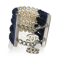 2015 Blue Bead & Faux Pear Bracelet