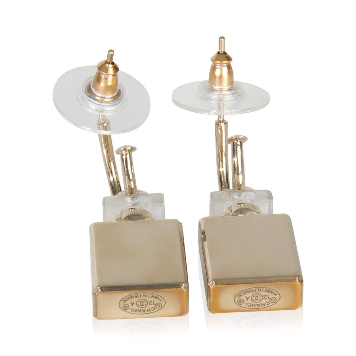 Gold-Plated  2012 No. 5 Perfume Earrings