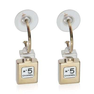 Gold-Plated  2012 No. 5 Perfume Earrings