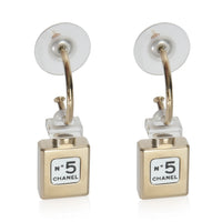 Gold-Plated  2012 No. 5 Perfume Earrings