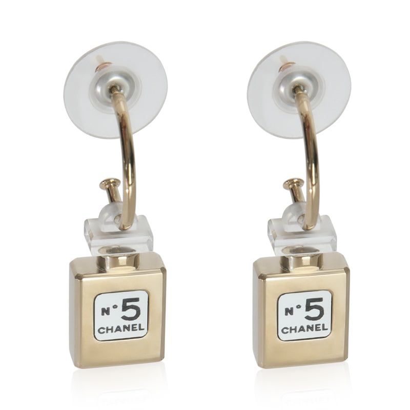 Gold-Plated  2012 No. 5 Perfume Earrings