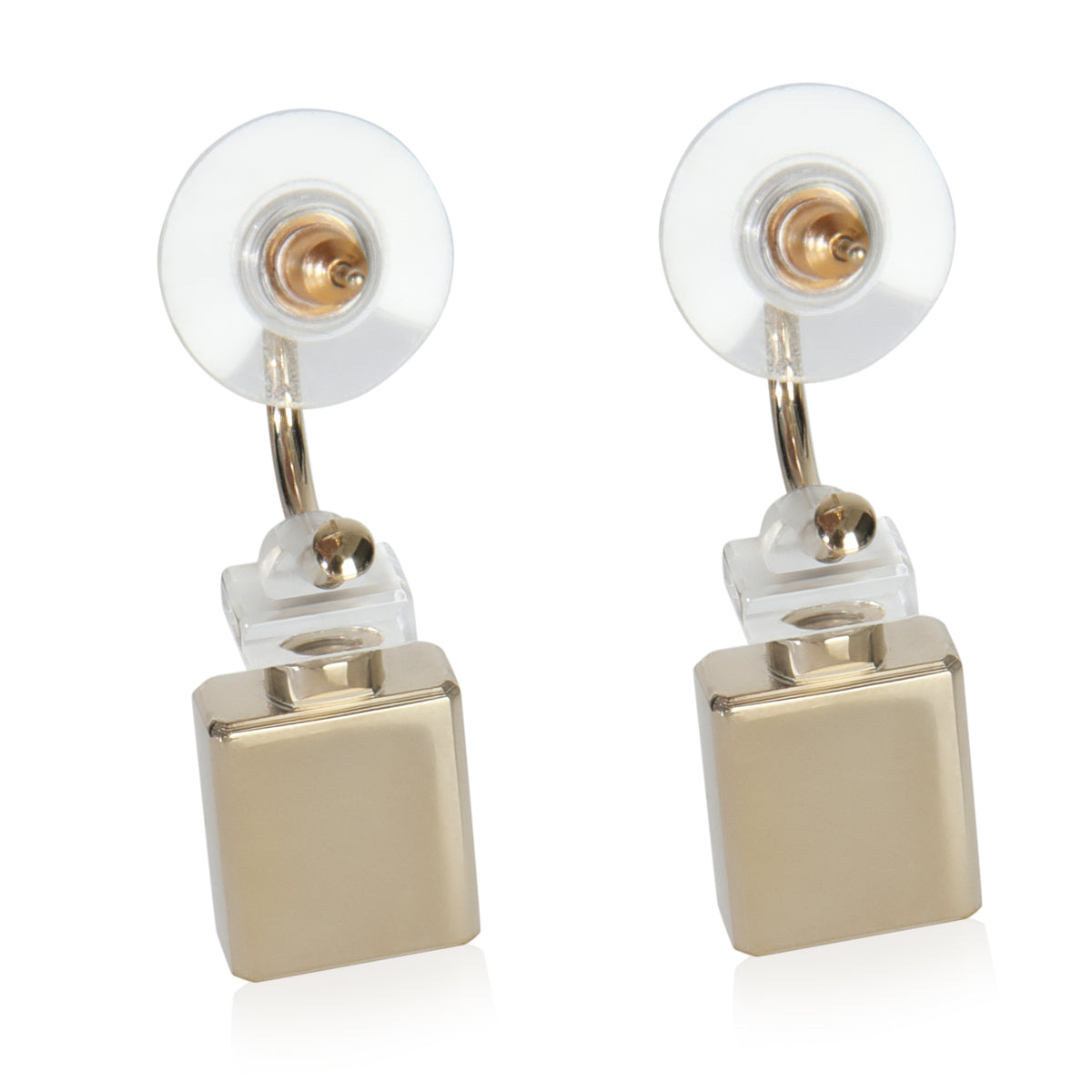 Gold-Plated  2012 No. 5 Perfume Earrings