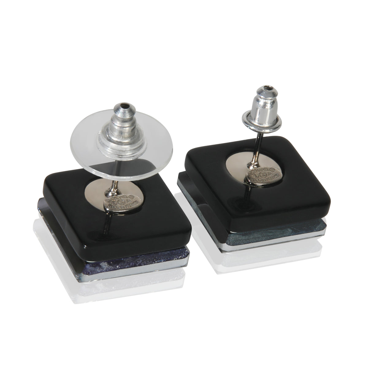 2010 Square Strass Earrings