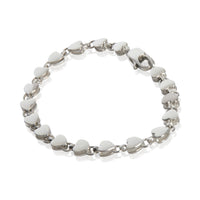 Sterling Silver  Vintage Heart Link Bracelet