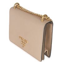 Prada Cammeo Saffiano Lux Small Logo Chain Flap Bag Handbag sv